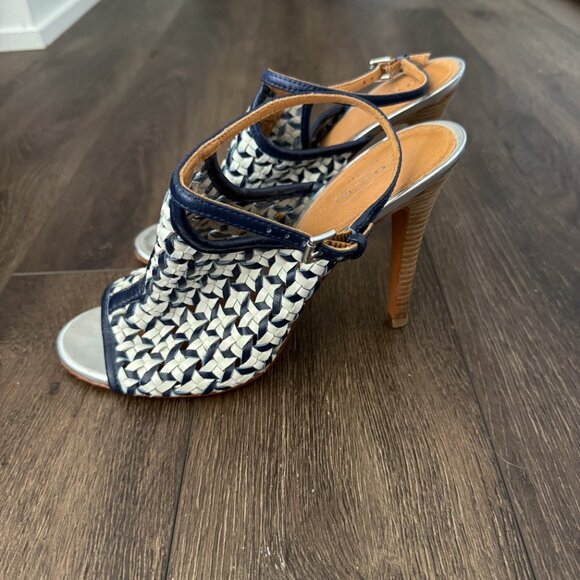 COACH - Leela Heels - Blue/White/Silver - 39 ( 9 ) - Picture 2 of 4